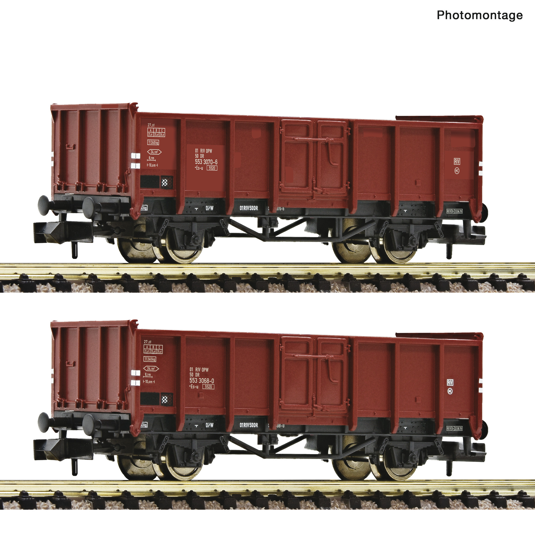 Fleischmann 6660138 - 2er Set offene Güterwagen DR