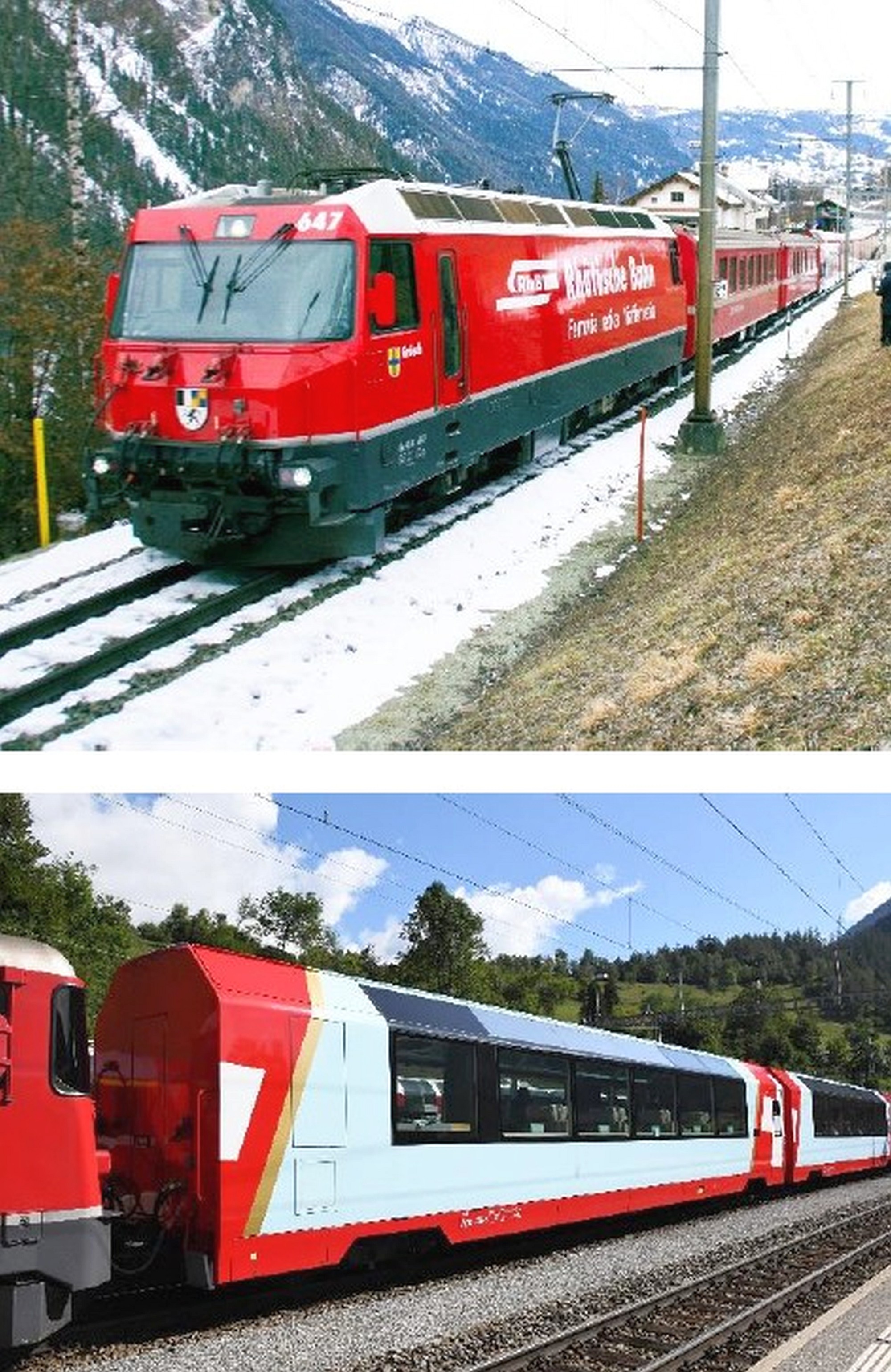 Kato K10-025 - Startset Glacier Express 3-tlg. RhB