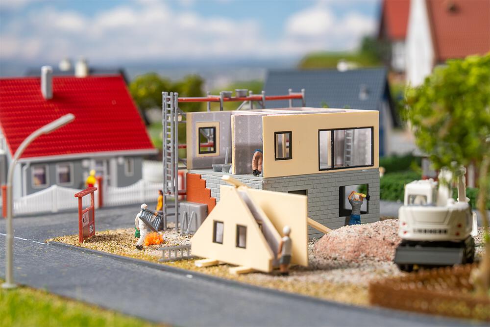 Faller 232149 - Fertighaus im Bau