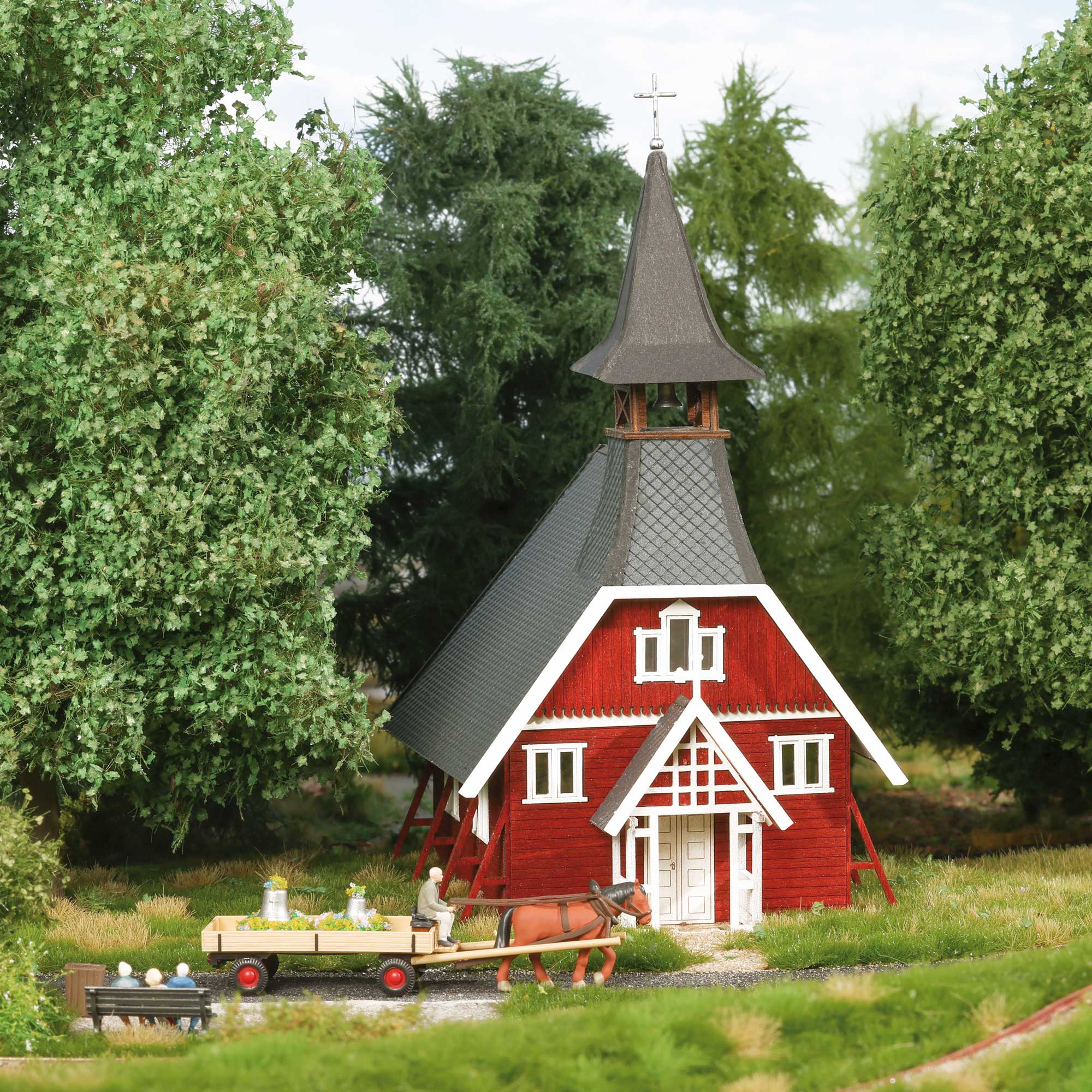 Busch 1720 - Holzkapelle Ralswiek H0