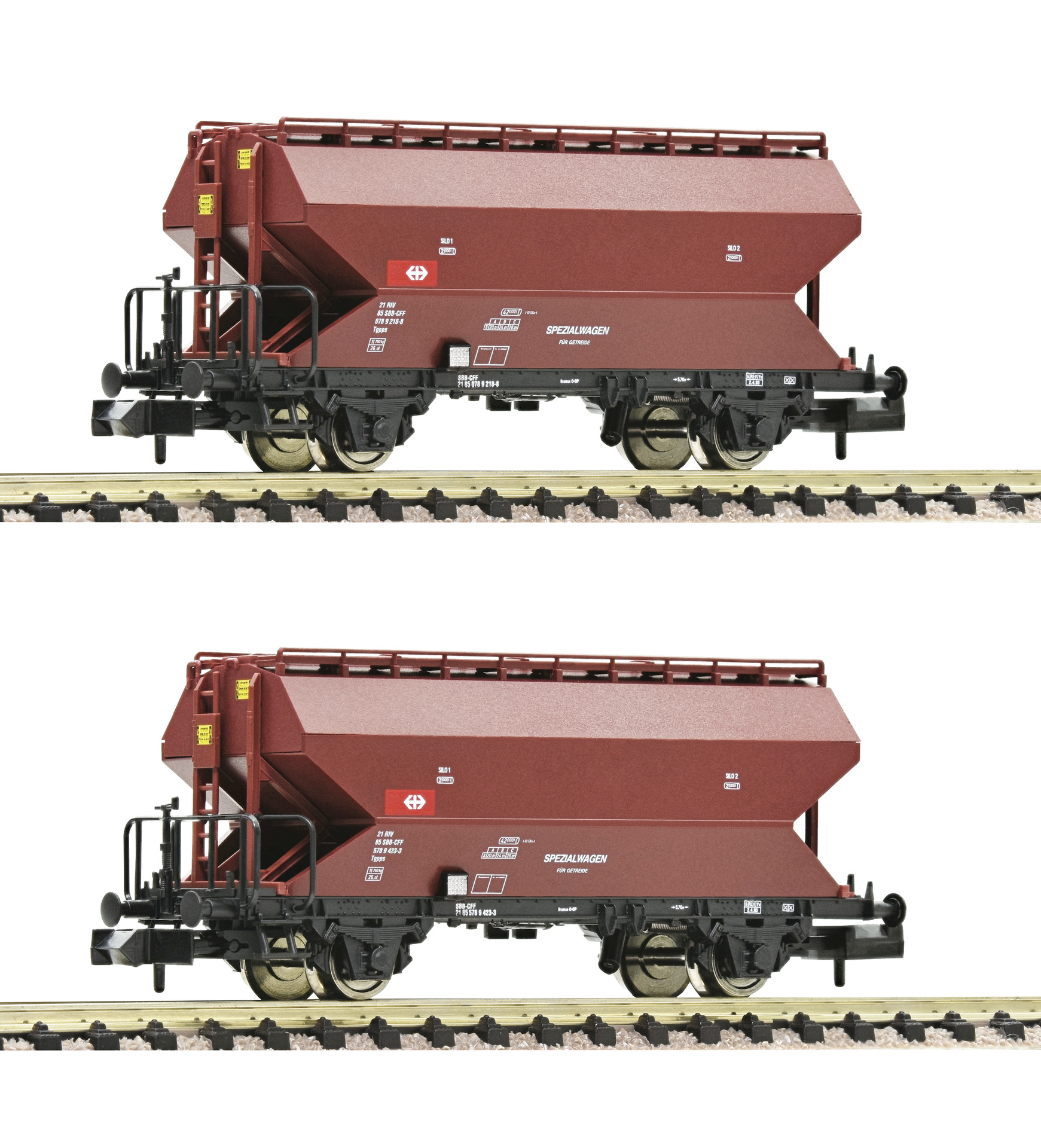 Fleischmann 830312 - 2-tlg.Set Tgpps SBB braun