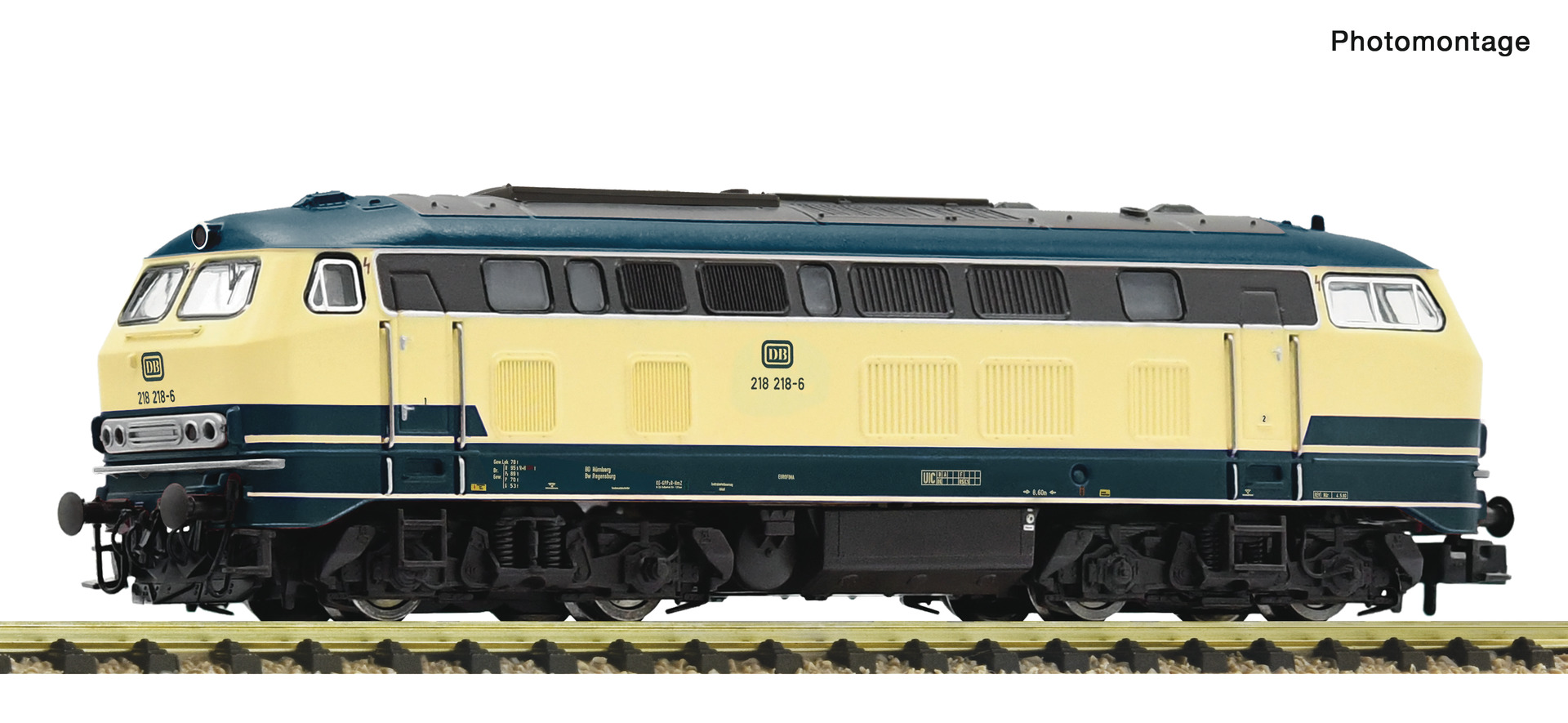 Fleischmann 7360036 - Diesellok 218 218 DB DC