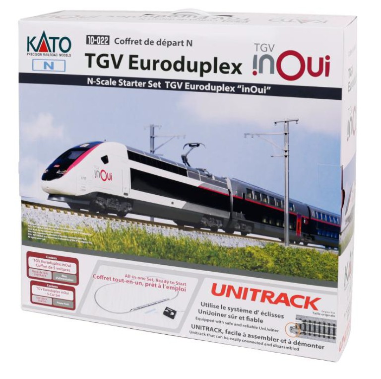 Kato K10-022 - Startset TGV, 5-tlg. inOui mit Oval