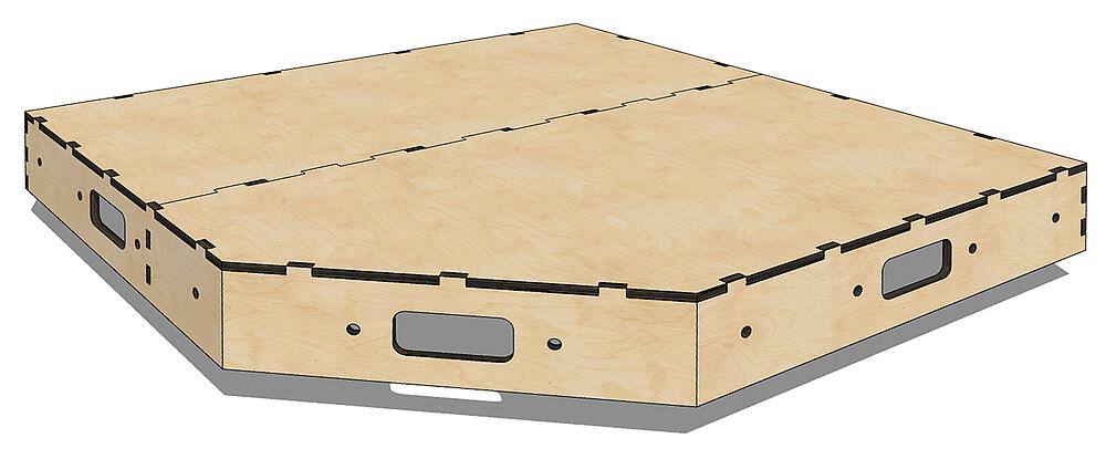 Faller 170102 - Anlagenunterbau-Ecke, 0,75 m