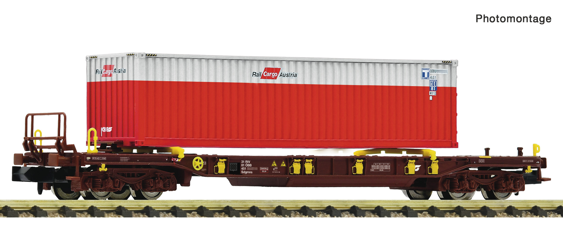 Fleischmann 6660076 - Taschenw.T3 ÖBB  + Container