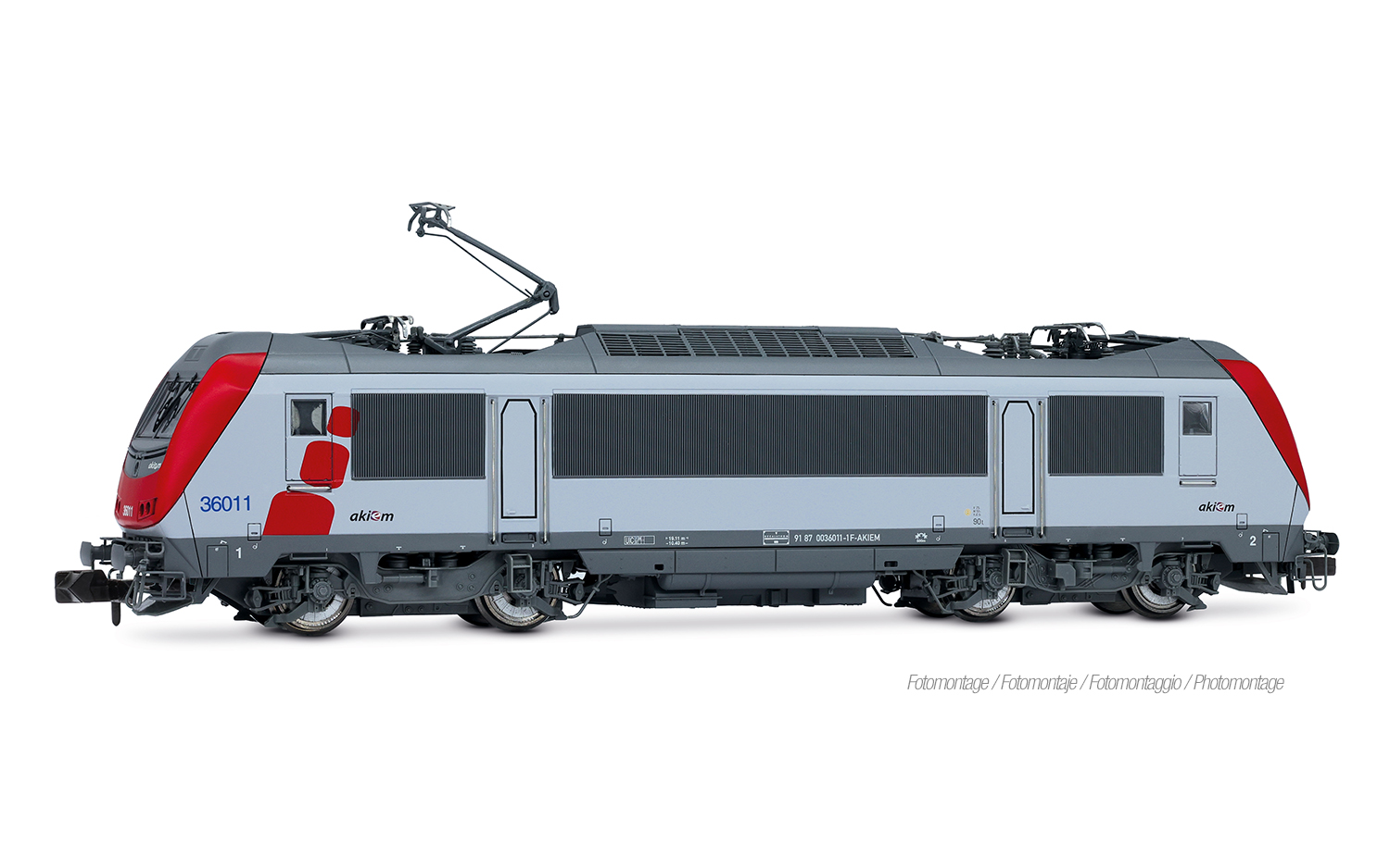 Arnold HN2682 - Akiem, BB 36011, grau/rot, Ep. VI