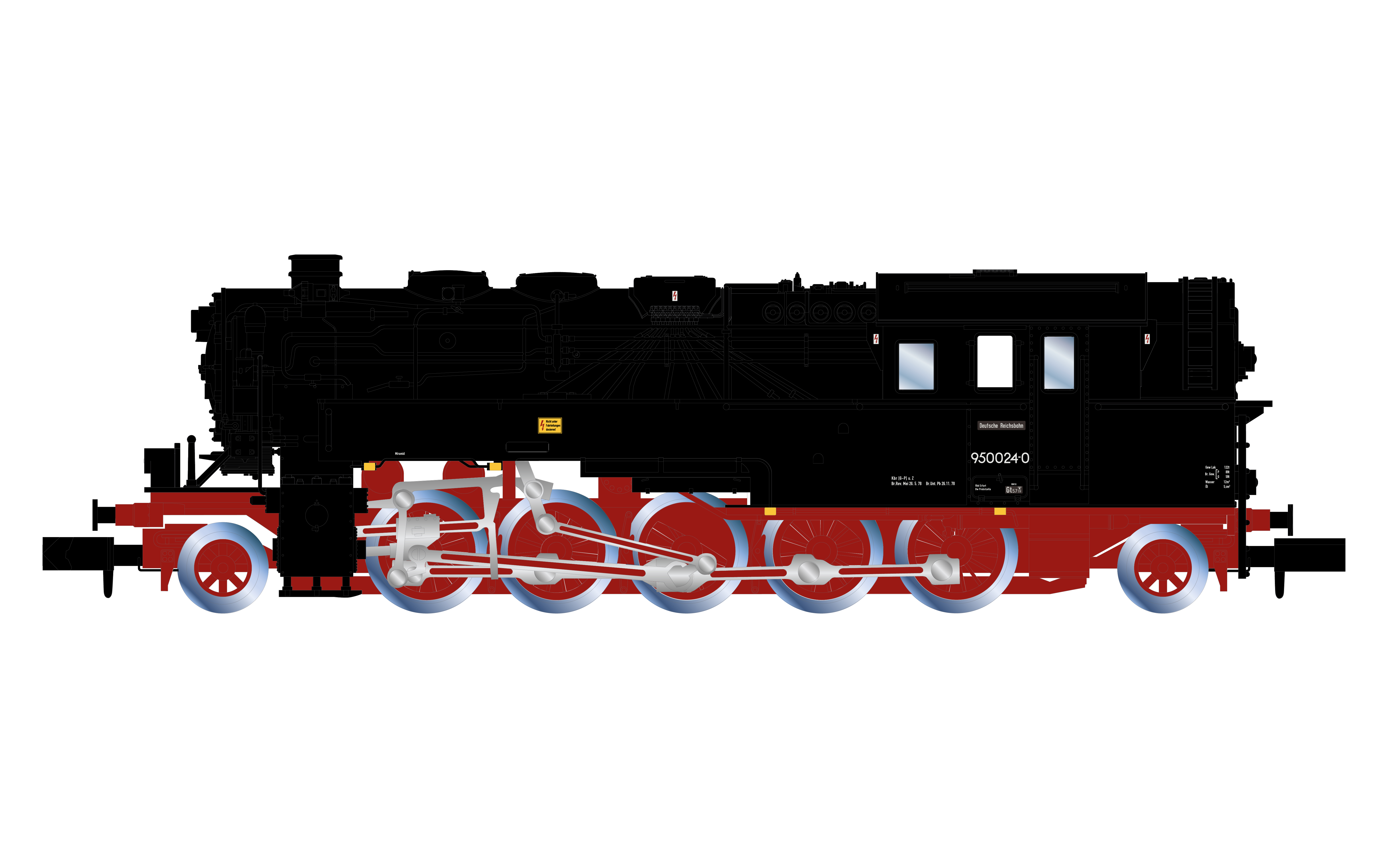 Arnold HN2598S - DR, Dampflokomotive 95 0024, ölge