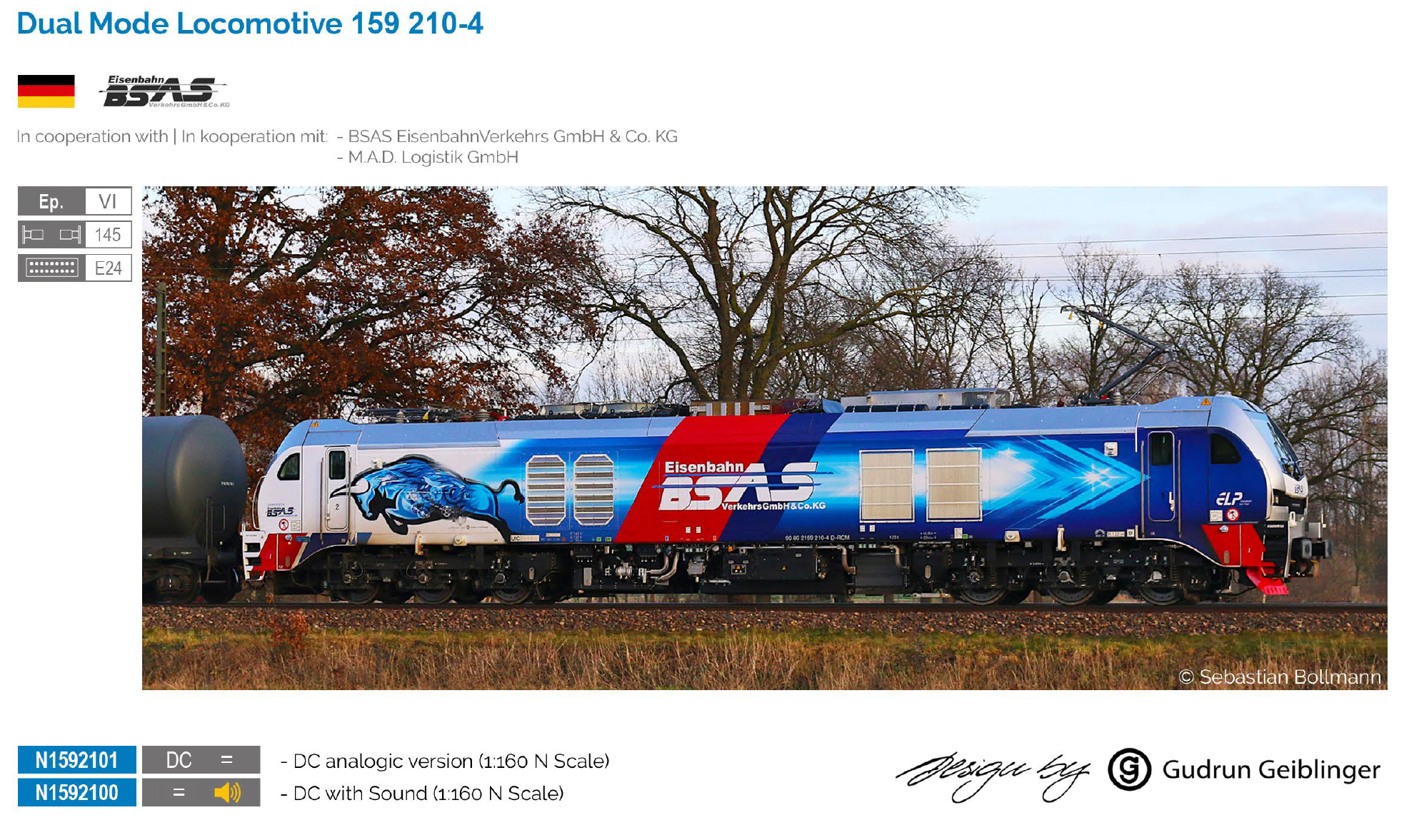 Sudexpress N1592100 - BSAS 159 210 "Bull" - DCC So