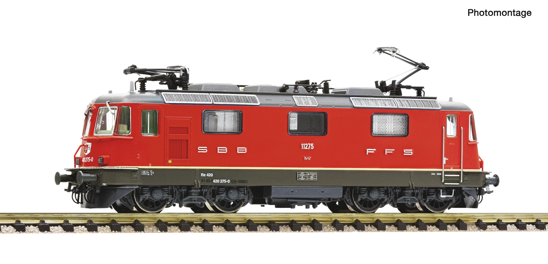 Fleischmann 7570045 - E-Lok Re 4/4II SBB rot DC-Sn